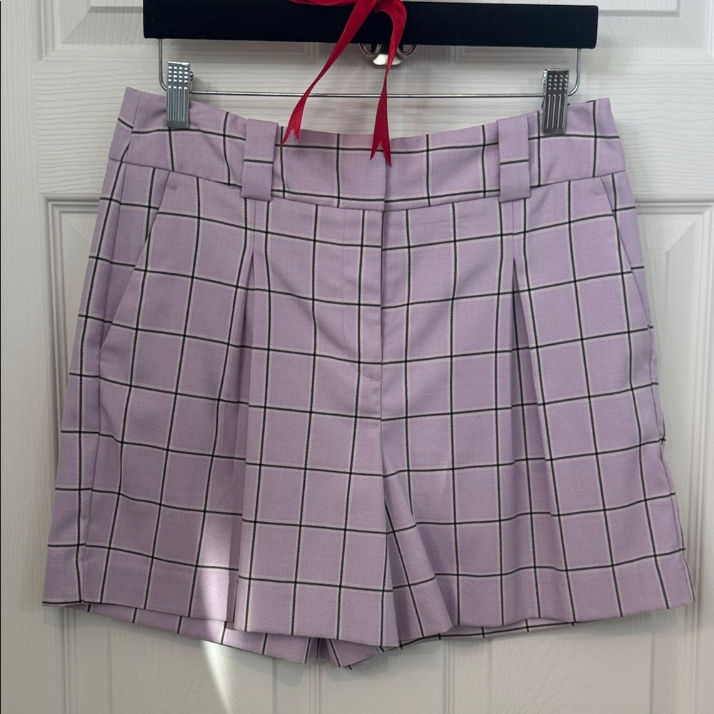 Worthington Lavender Plaid Women's Bermudas